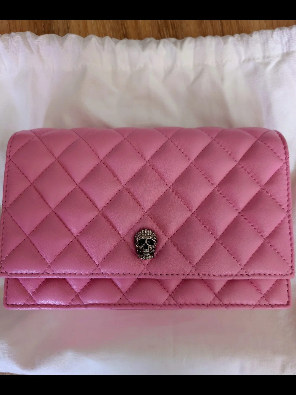 Alexander McQueen Pink Quilted Shoulder Bag